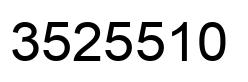 Number 3525510 black image