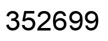 Número 352699 imagen negro