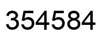 Número 354584 imagen negro