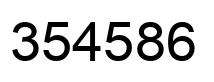 Número 354586 imagen negro