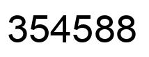 Número 354588 imagen negro