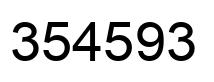 Número 354593 imagen negro