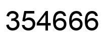 Número 354666 imagen negro