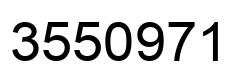 Number 3550971 black image