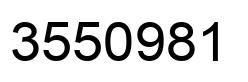 Number 3550981 black image