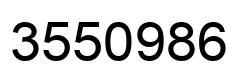 Number 3550986 black image