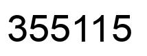 Number 355115 black image