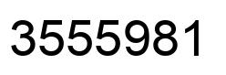 Number 3555981 black image