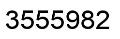 Number 3555982 black image