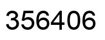 Number 356406 black image