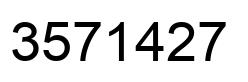 Number 3571427 black image