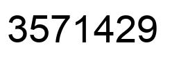 Number 3571429 black image