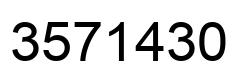 Number 3571430 black image