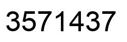 Número 3571437 imagen negro