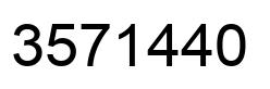 Número 3571440 imagen negro