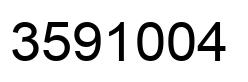 Número 3591004 imagen negro