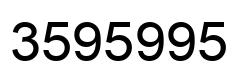 Número 3595995 imagen negro