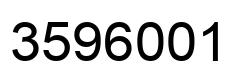 Number 3596001 black image
