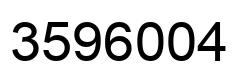 Número 3596004 imagen negro