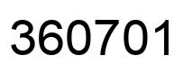 Número 360701 imagen negro