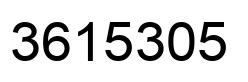 Número 3615305 imagen negro