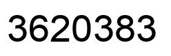 Number 3620383 black image