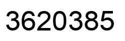Number 3620385 black image