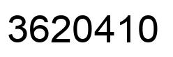 Number 3620410 black image