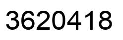 Number 3620418 black image