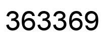 Number 363369 black image