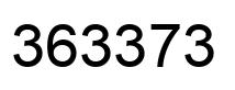 Number 363373 black image