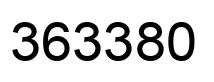Number 363380 black image