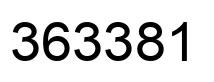 Número 363381 imagen negro