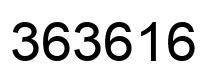 Number 363616 black image