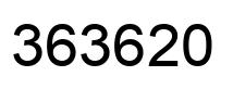 Number 363620 black image