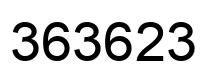 Number 363623 black image