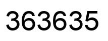 Número 363635 imagen negro