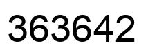 Número 363642 imagen negro