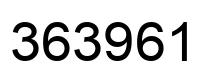 Number 363961 black image