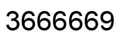 Number 3666669 black image