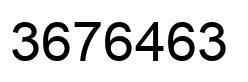 Número 3676463 imagen negro