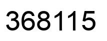 Number 368115 black image