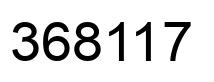 Number 368117 black image