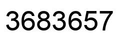 Number 3683657 black image