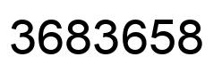 Number 3683658 black image