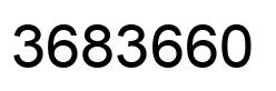 Number 3683660 black image