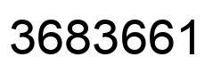 Number 3683661 black image