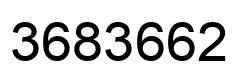 Number 3683662 black image