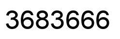 Number 3683666 black image