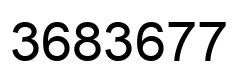Number 3683677 black image